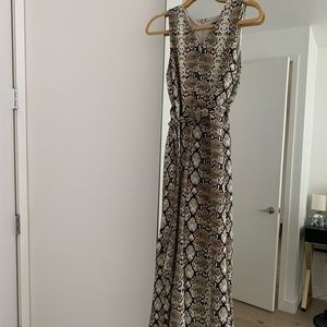 Petite Banana Republic Animal Print Jumpsuit
